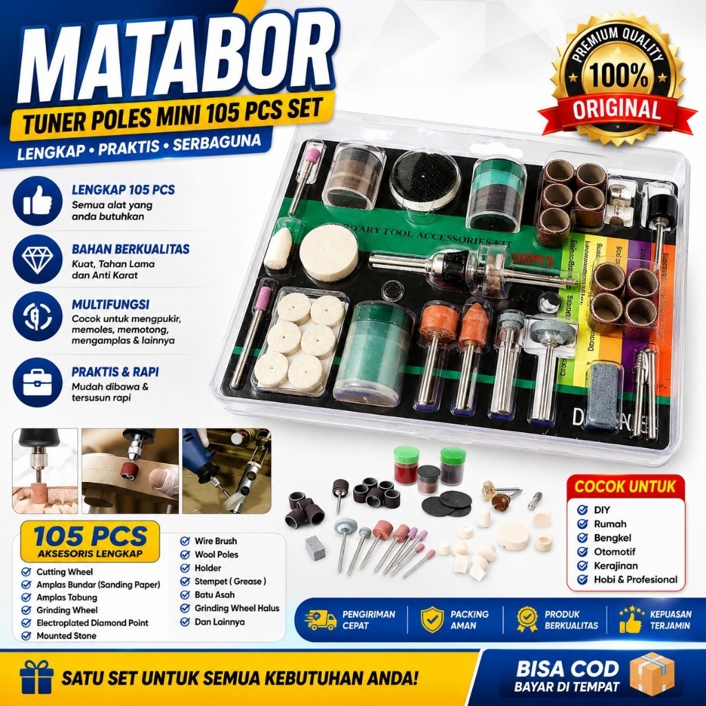 Mata bor mini 105 pcs dremel grinder
