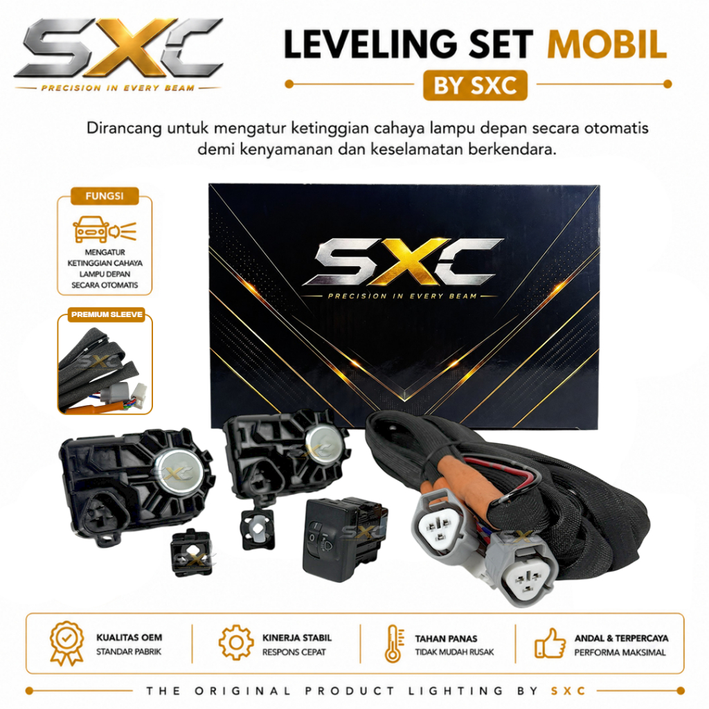 ORIGINAL ALAT ELEKTRIK LEVELING LAMPU 2 DINAMO PLUS SAKLAR OEM 10 STEP 5 BAR | ELEKTRIK LEVELING LAM