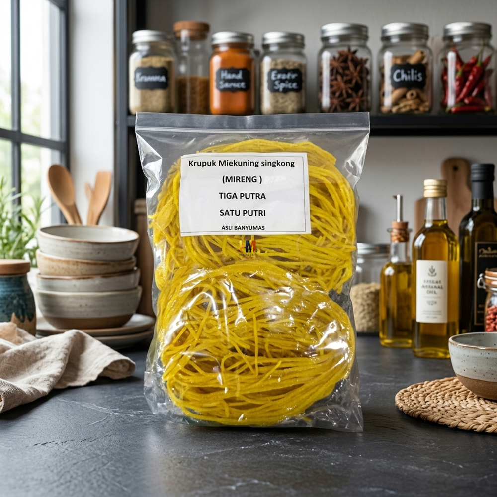 Kerupuk Mie Kuning Singkong Mentah Siap Goreng