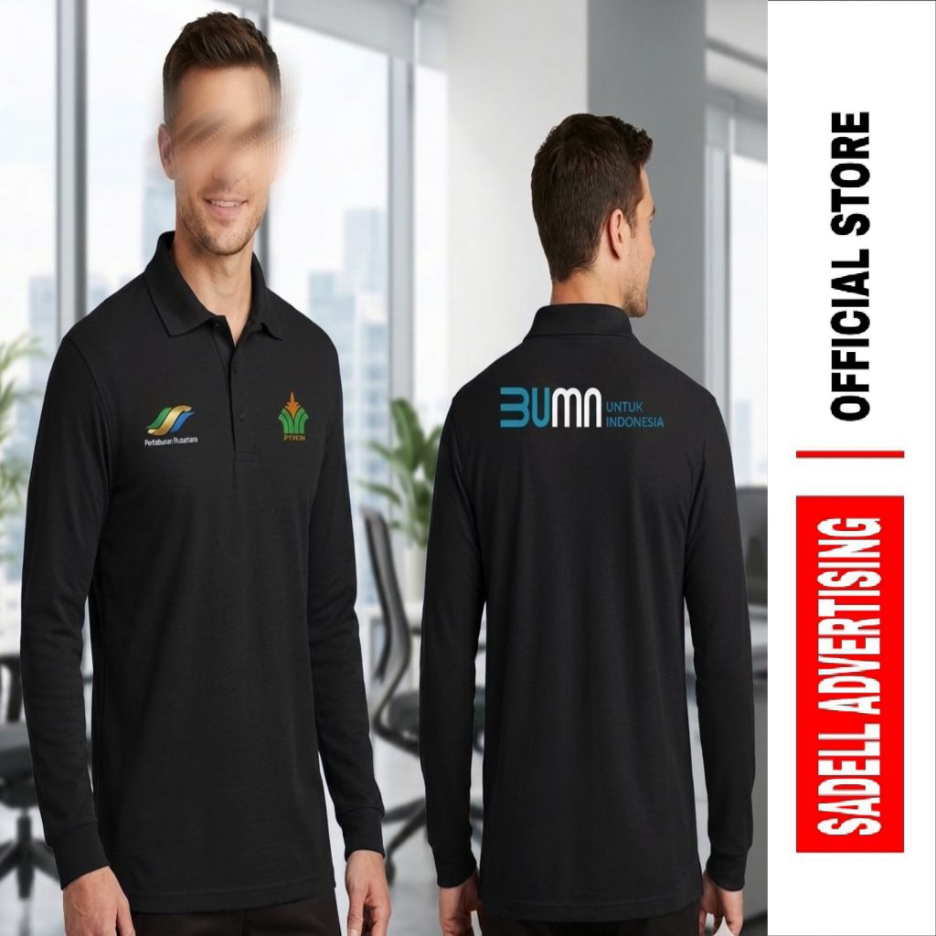 Kaos Polo BUMN PTPN4 Perkebunan Nusantara Lengan Panjang / Baju Kerja Perkebunan Nusantara PTPN4 / K