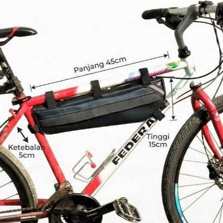 TAS FRAME BAG SEPEDA OSKAR TEBAL AWET WATERPROOF ,TOURING ,GUNUNG ,FEDERAL ,MTB ,VIXIE ,ROAD BIKE ,C