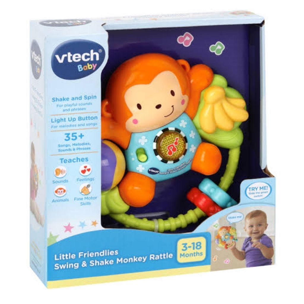 Vtech Baby Swing & Shake Monkey Rattle Original