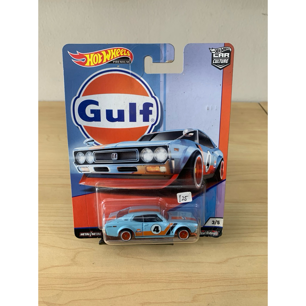 hot wheels gulf nissan laurel 2000 sgx biru
