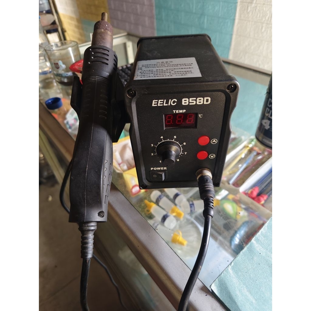 Solder Uap Digital EELIC 858D - Suhu 1-500°C second