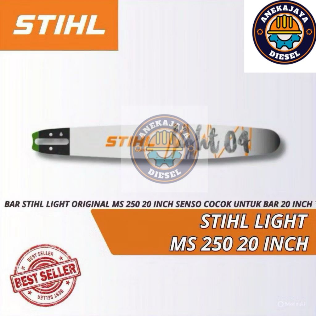 murah bar chainsaw 20” ms 250 STIHL original