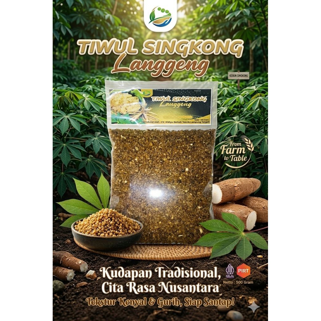 Tiwul Singkong LANGGENG khas Lampung - Rendah gula