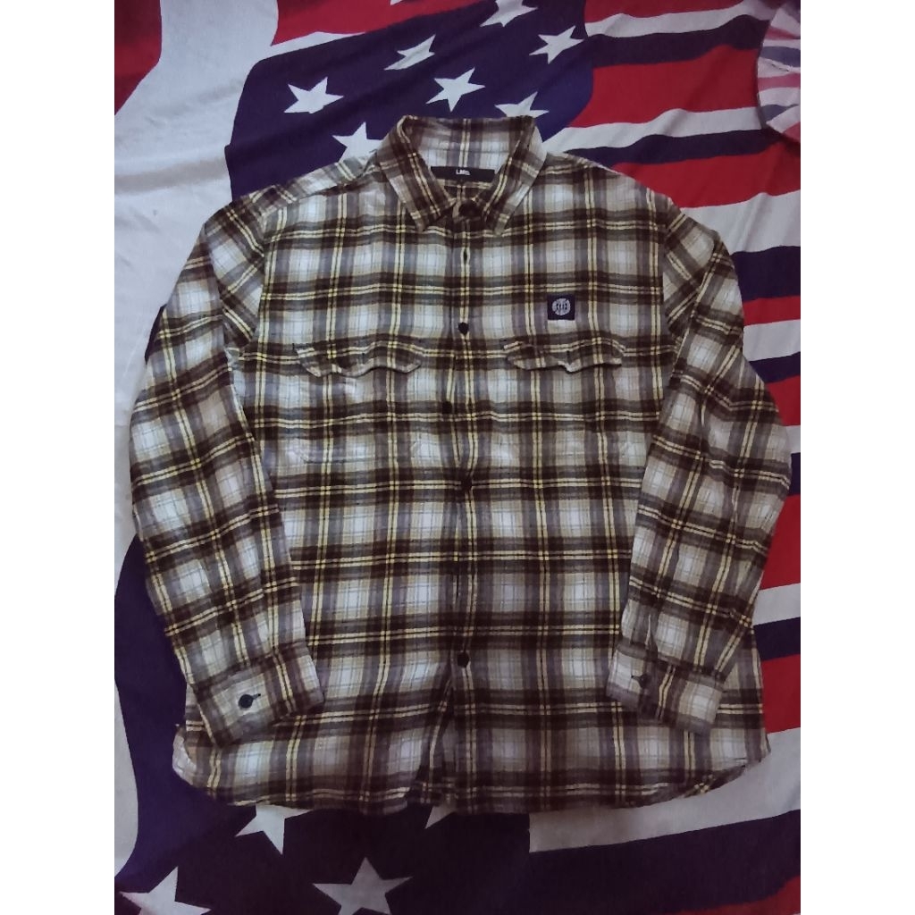 Kemeja Flanel LMC double pocket