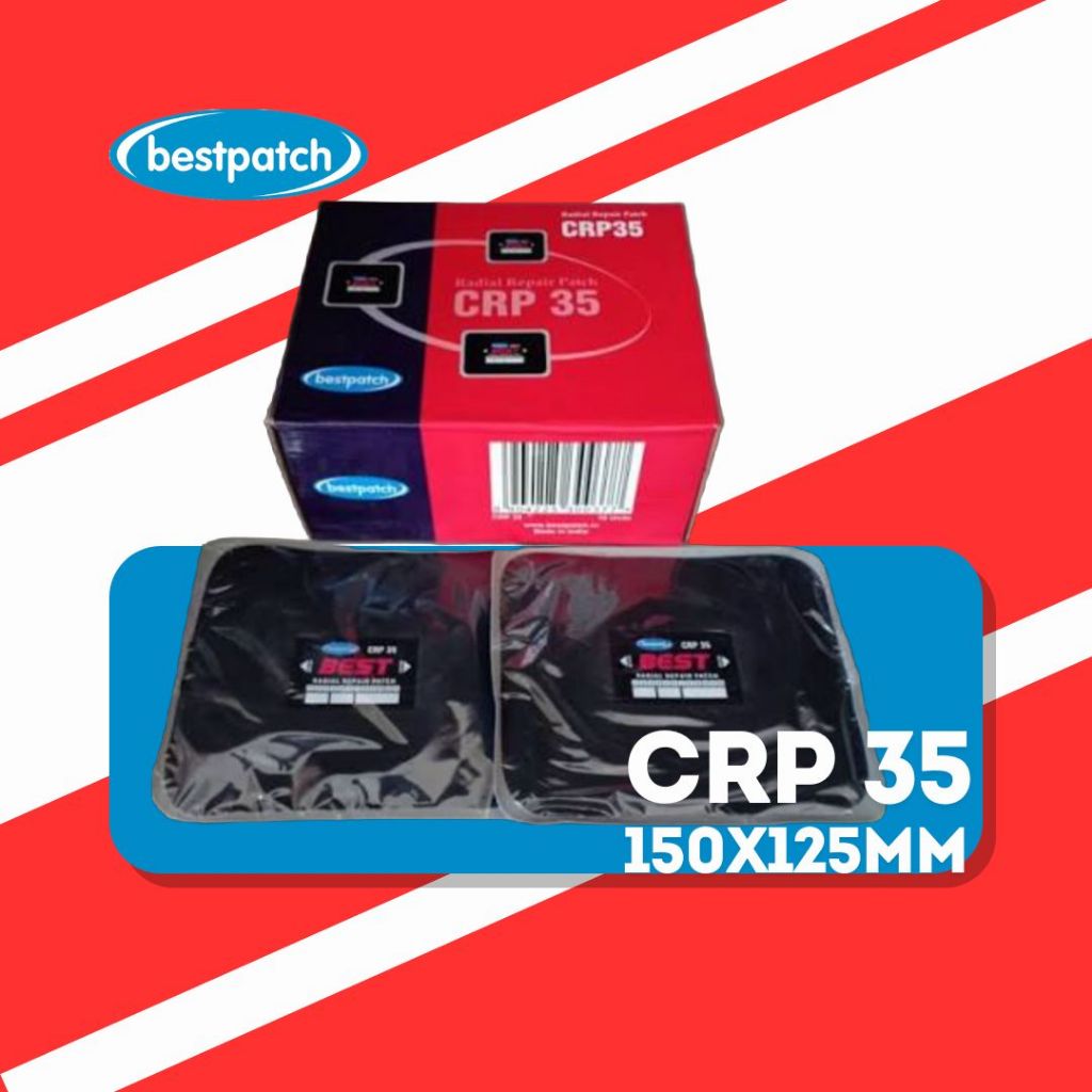 CRP 35 Bestpatch | Karet Tambal ban sistem dingin tiptop | Perbox