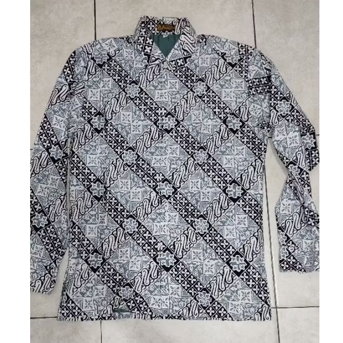preloved second Kemeja Batik Benang Ratu Original Pria Lengan Panjang