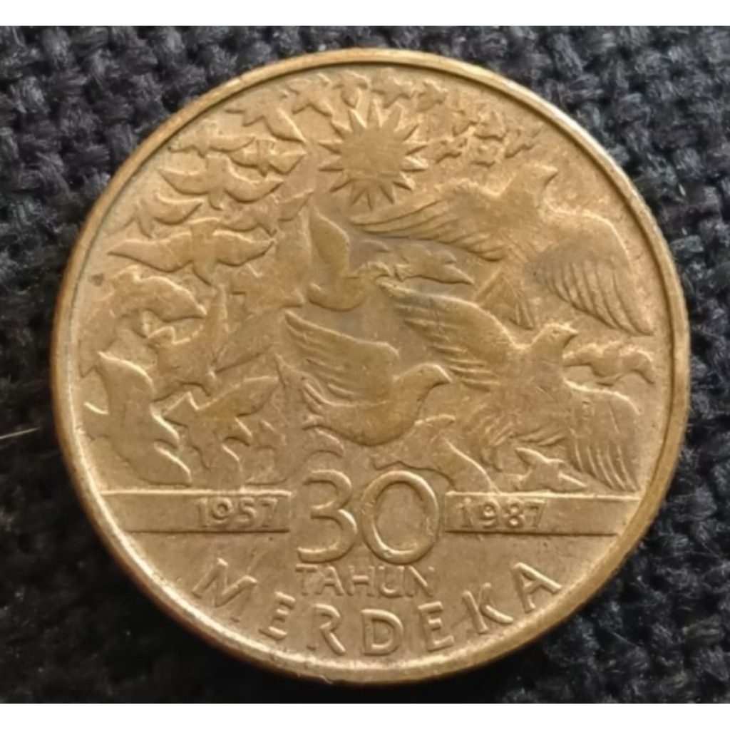 Uang Koin Kuno Malaysia 1 Ringgit 1987