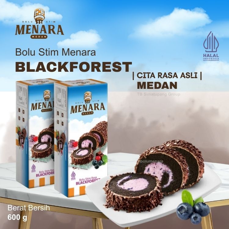 Bolu Menara Bolu Stim Black Forest - 600 gr
