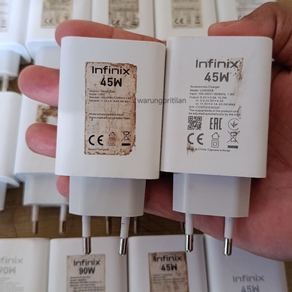 Charger Infinix 45W ori copotan HP
