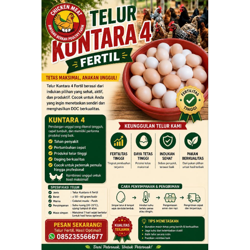 telur  ayam kuntara 4