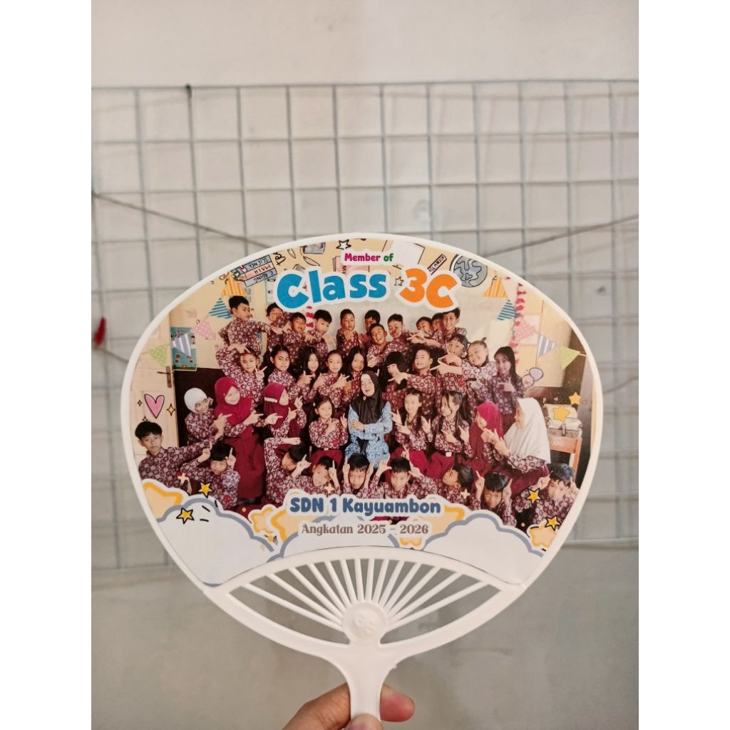 KIPAS KERANG CUSTOM | KPOP ANIME KARTUN FOTO | UNTUK SOUVENIR DAN MERCHANDISE | MURAH ANTI AIR | FAR