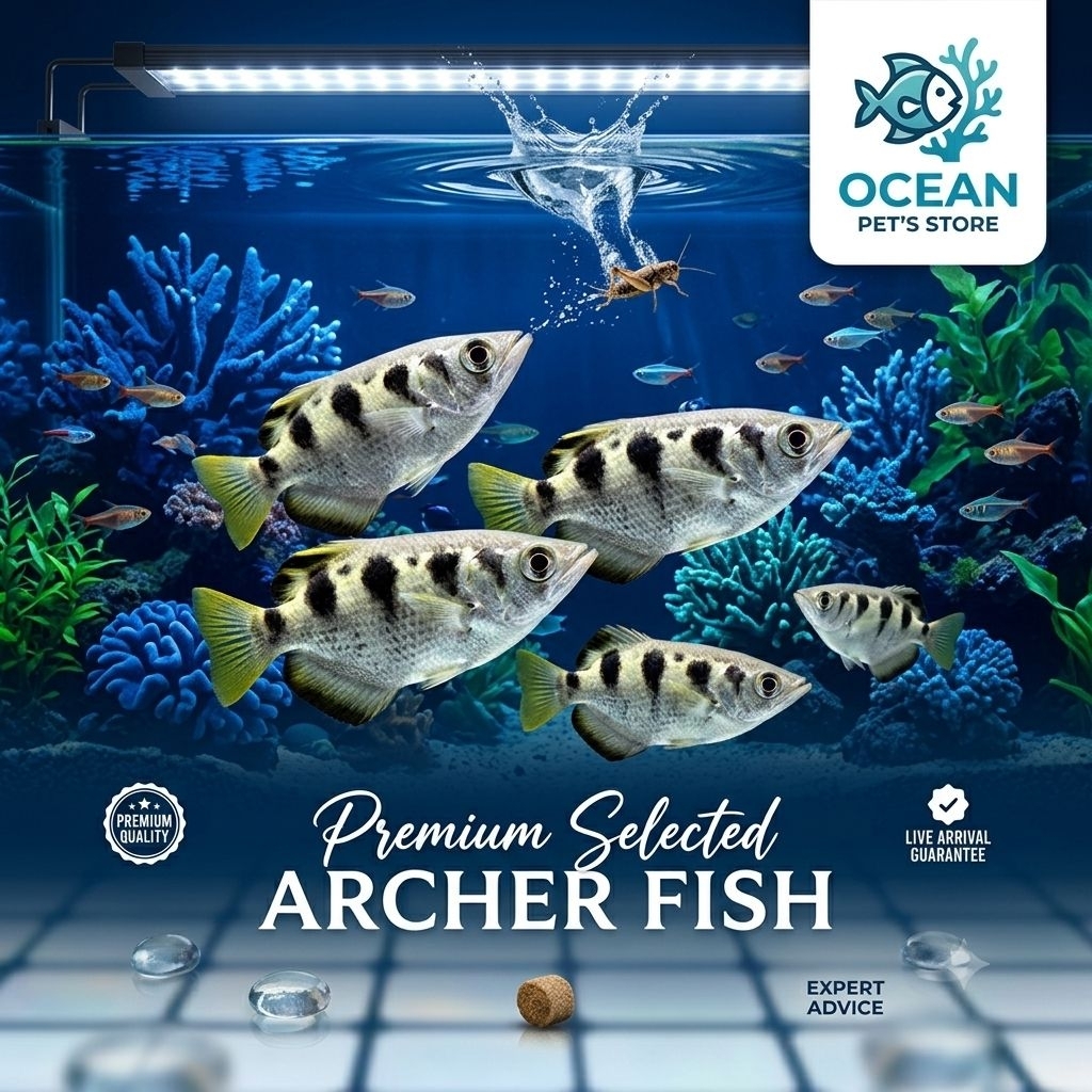 Archer Fish Ikan Sumpit Ikan Hias Air Tawar/ Payau