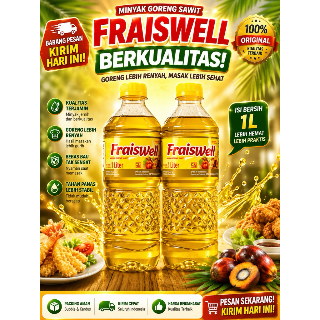 Harga Minyak Goreng 1 Liter Botol Fraiswell Terbaru Jul 2026 | BigGo ...