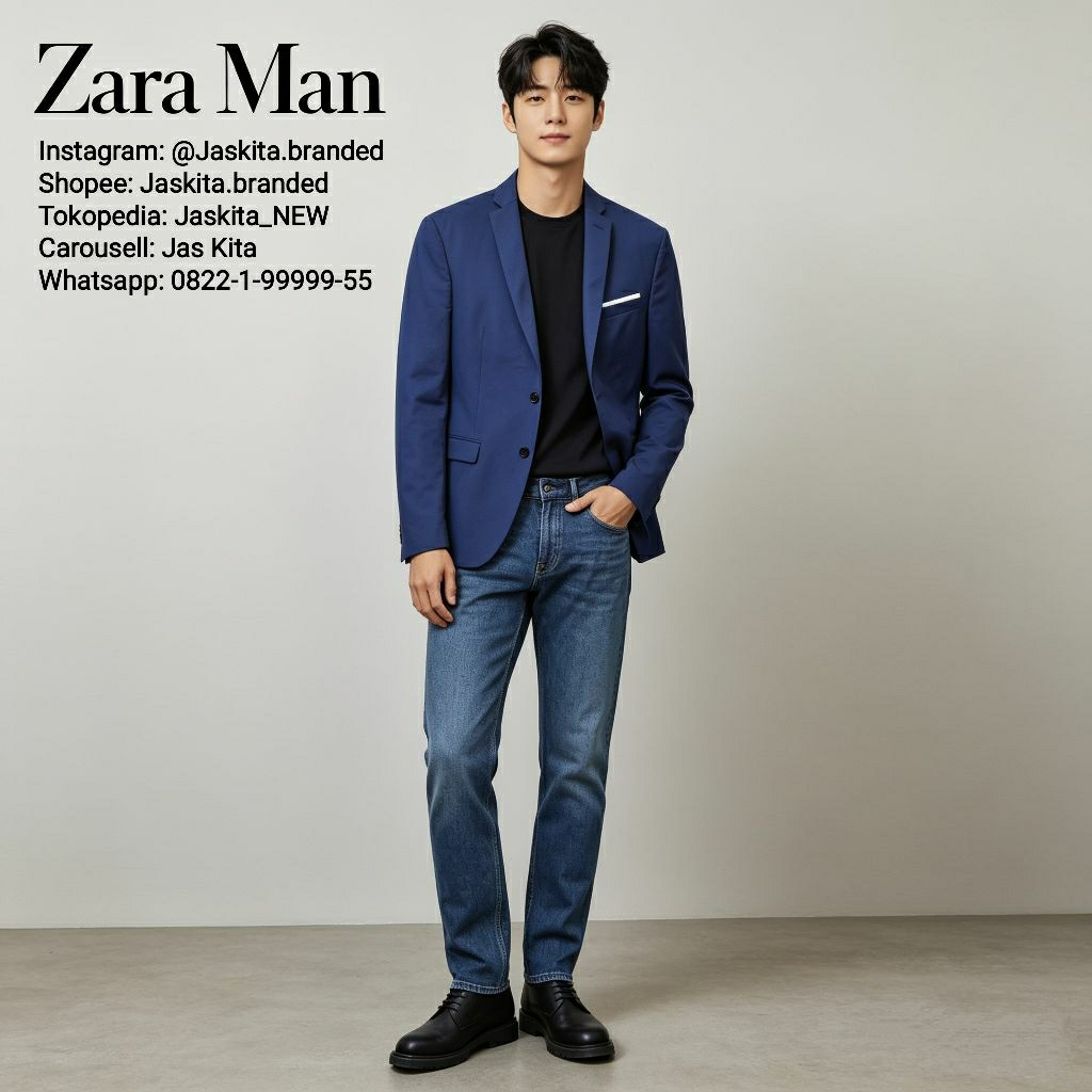 Jas Zara Man - NEW - Size M - Blue