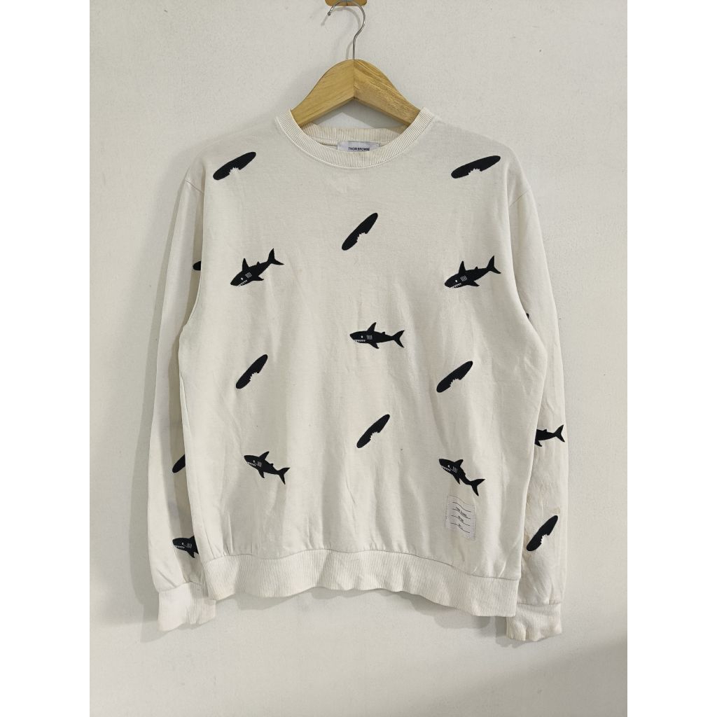Sweater Crewneck Thom Browne New York size 2 White fit L