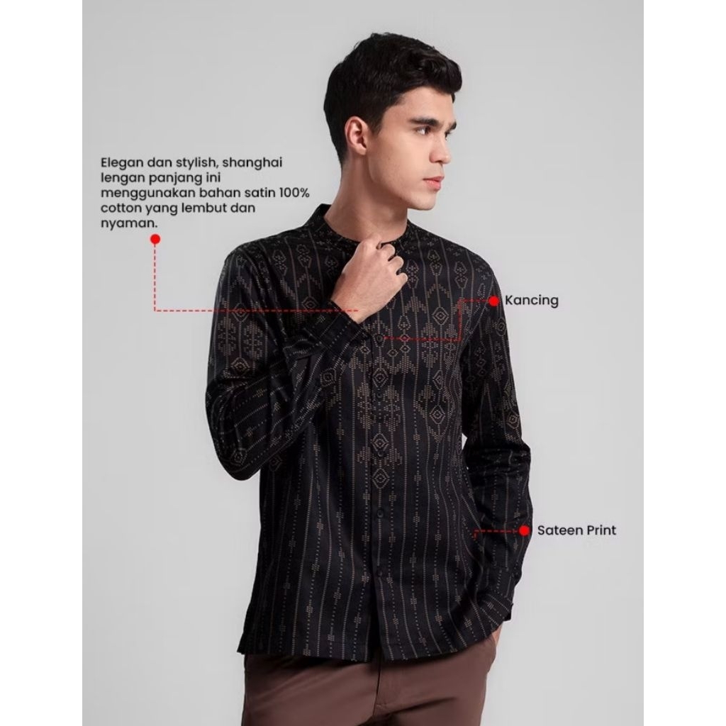 Kemeja Koko Manzone Original
