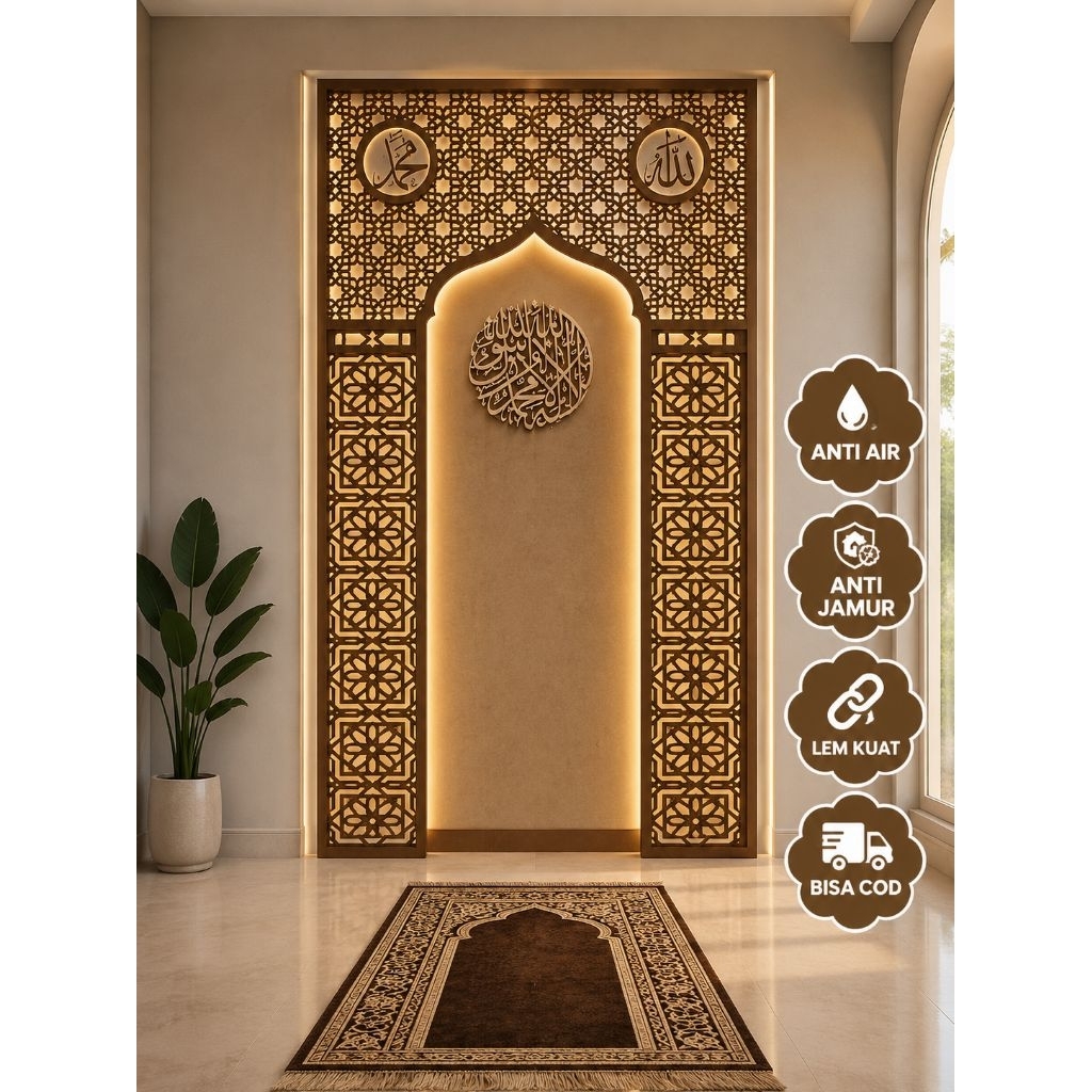 STIKER DINDING MIHRAB , STIKER MIHRAB