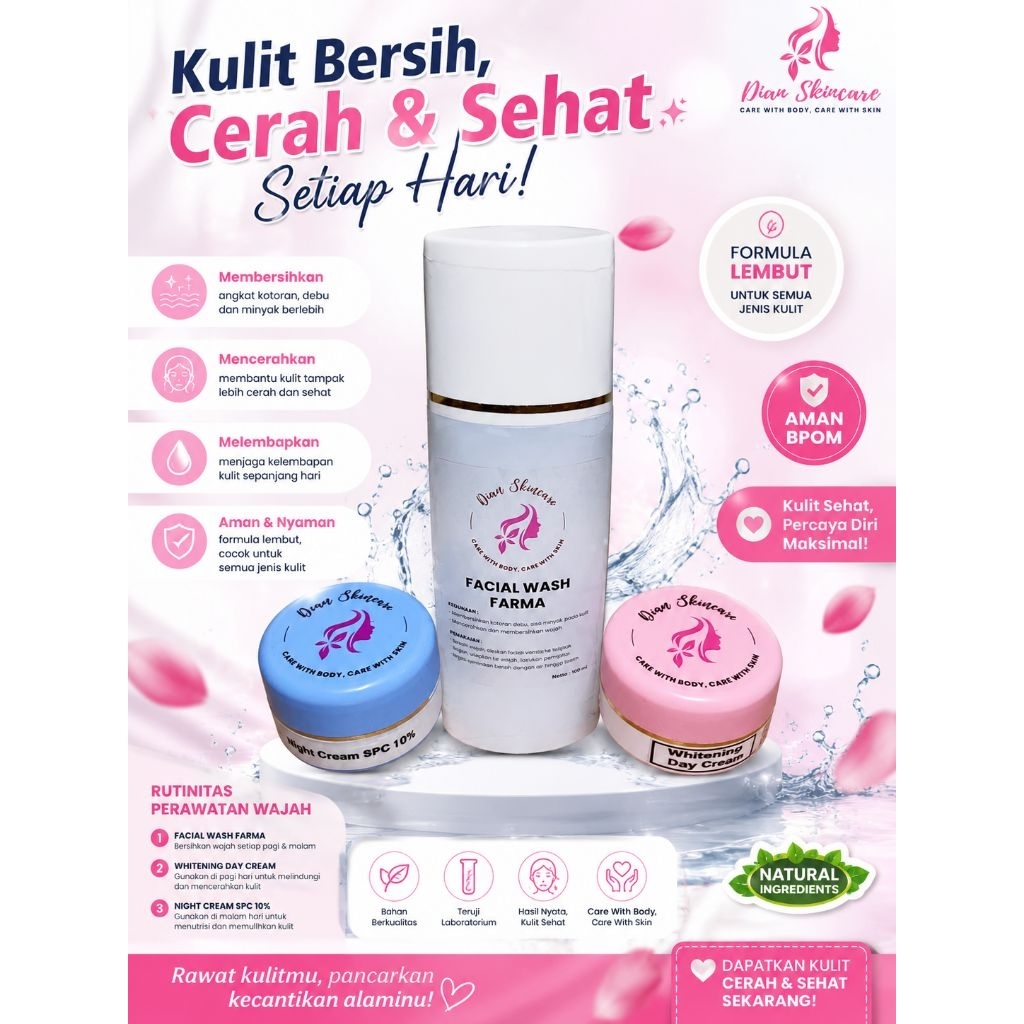 [TERMURAH ] Paket krim farma SPC 10% by dian skincare