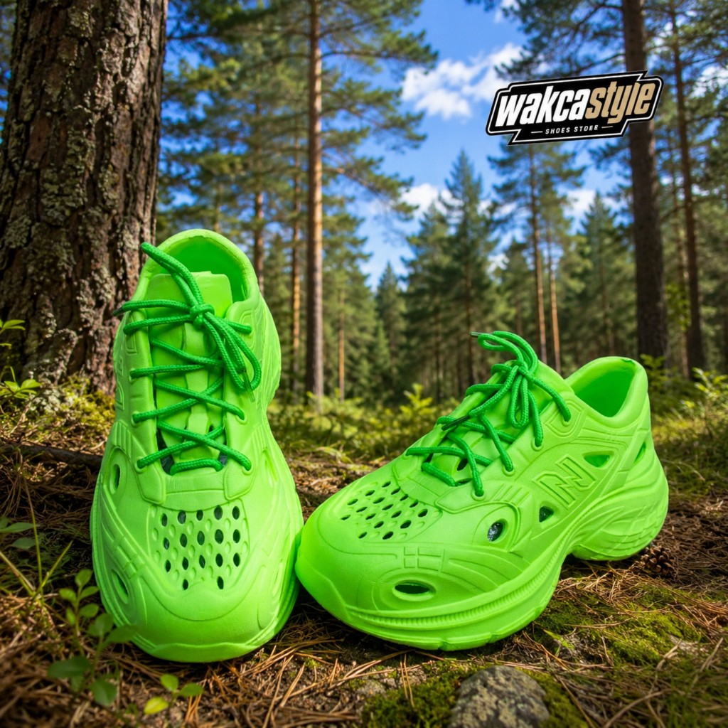 Sepatu Outdoor Pria Wanita Anti Air Anti Slip Empuk Bahan Karet Evarubber Sepatu Karet Unisex Jelly 