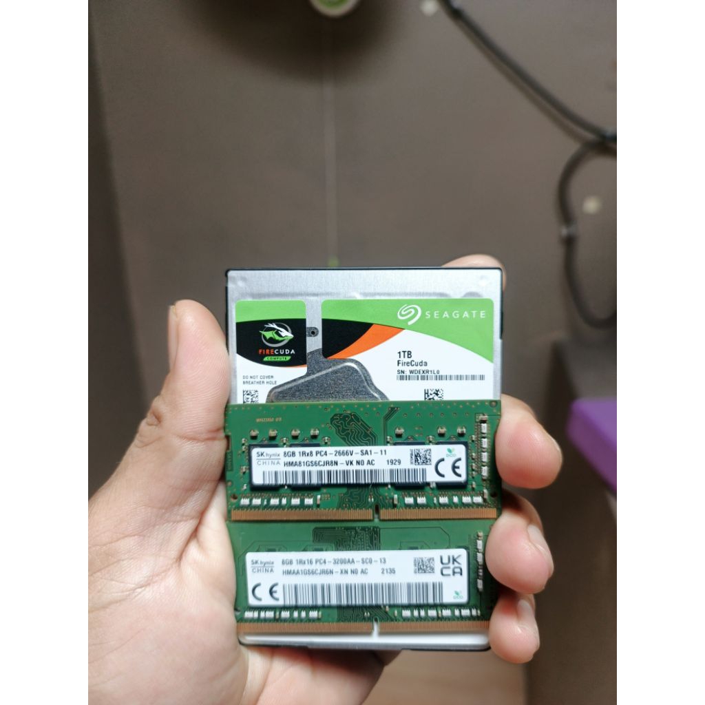 RAM sodim/laptop ddr4 & sshd/hdd seagate firecuda