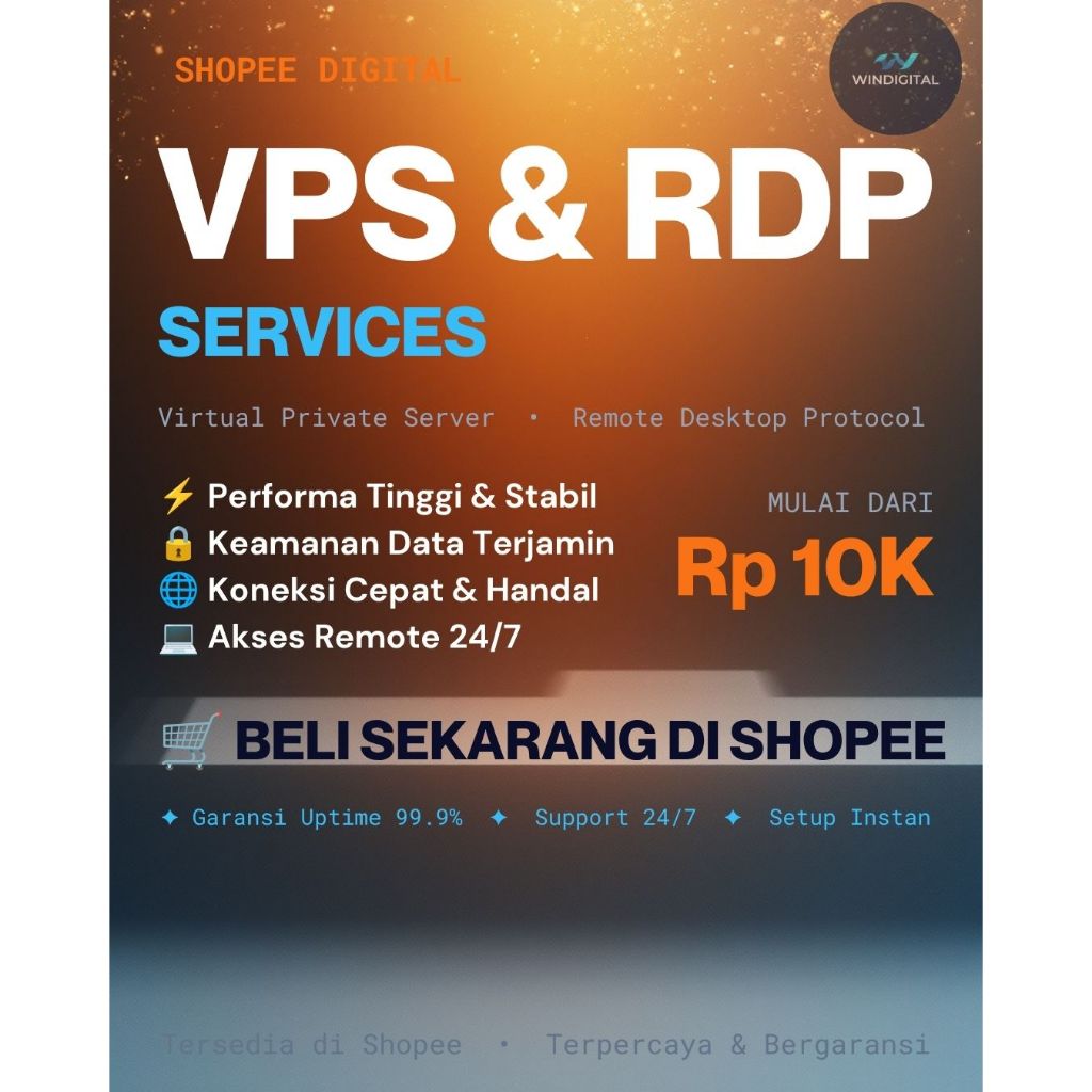 VPS & RDP Harian Mingguan Bulanan