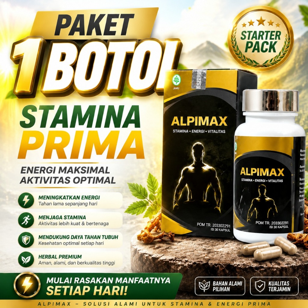 ALPIMAX Capsule Suplemen Kesehatan Bantu Jaga Kesehatan & Stamina Tubuh