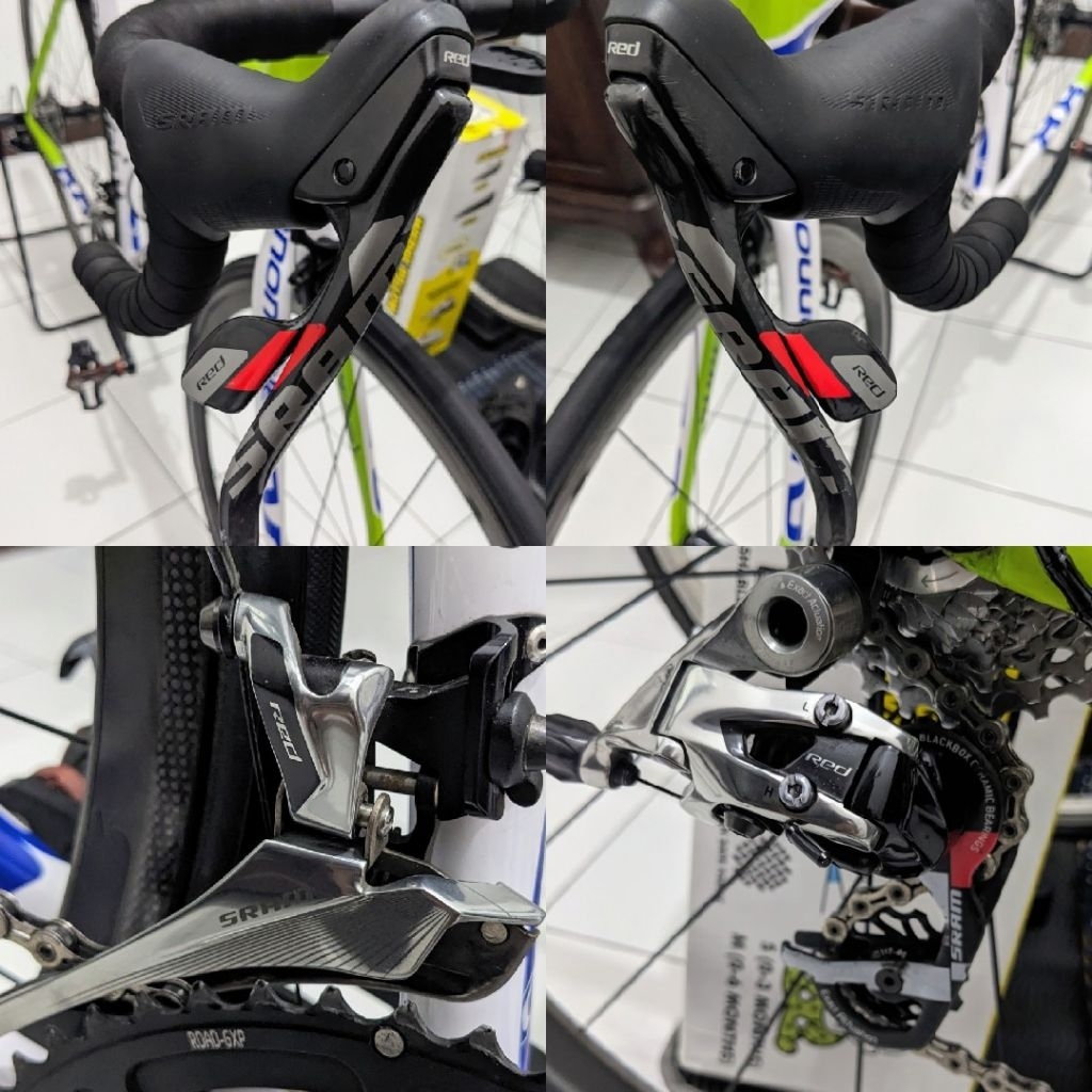 Mini groupset SRAM Red 11 Speed Brifter fd rd super ringan