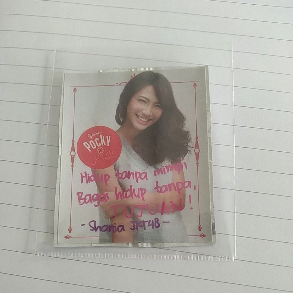 STIKER POCKY X JKT48 EDISI SEKITAR 2015 SHANIA