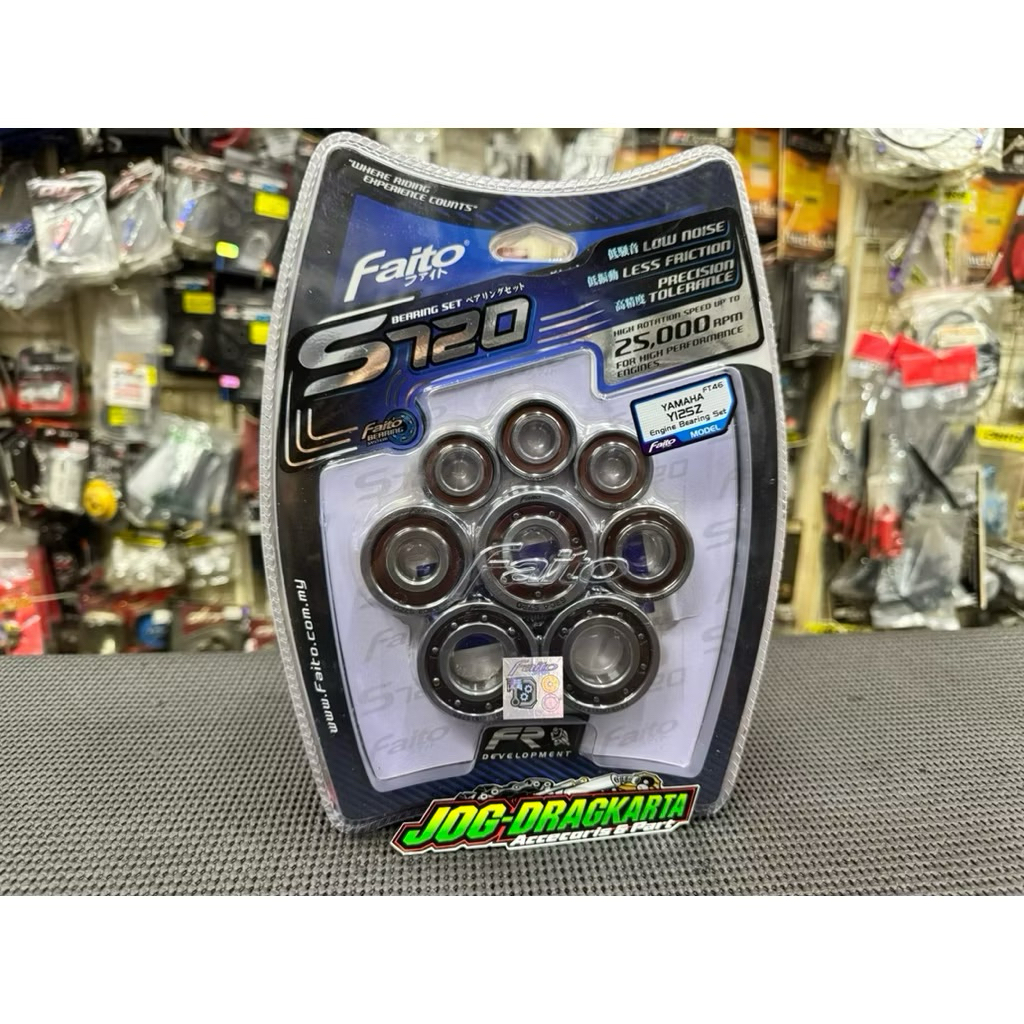 BEARING LAHER FULL SET MESIN S720 YAMAHA 125Z 125 Z 125ZR Y125Z ORIGINAL FAITO RACING