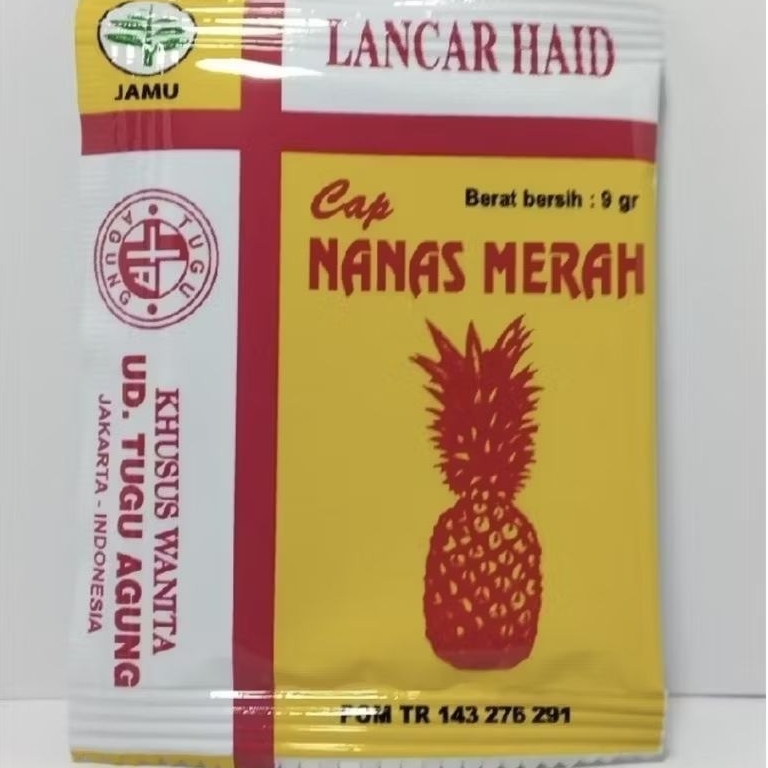 Jamu Nanas Merah Original 100% 1sachet