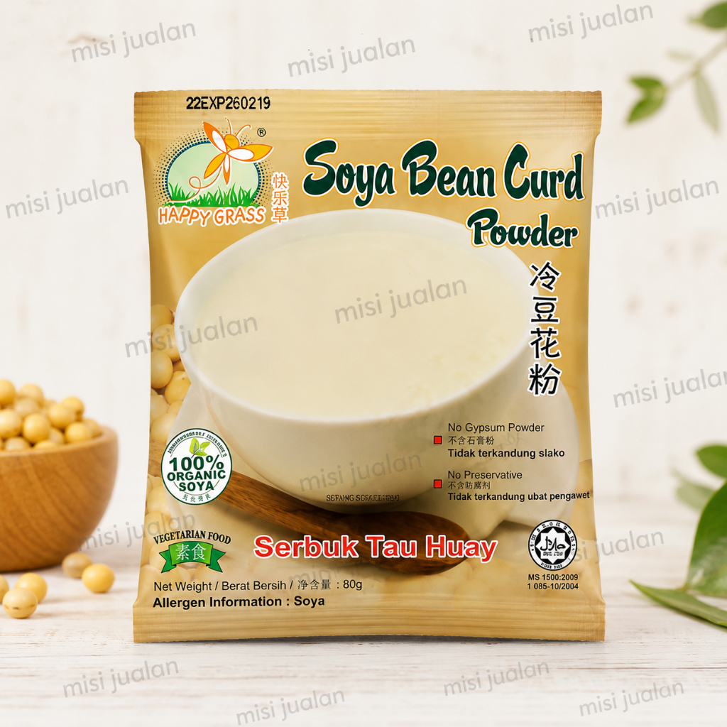 Happy Grass Soya Bean Curd Powder 80gr