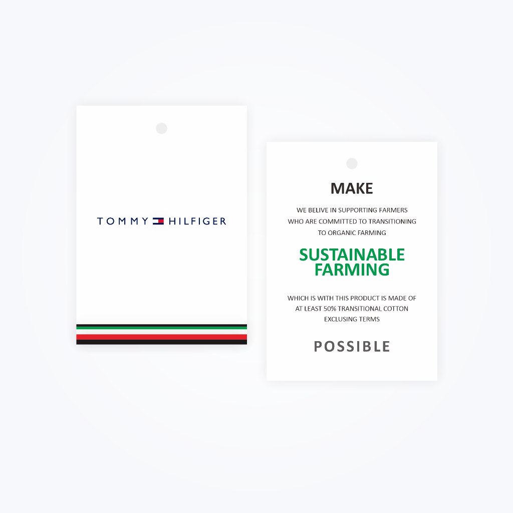 hangtag tommy hilfiger // label hangtag sepatu baju tas branded