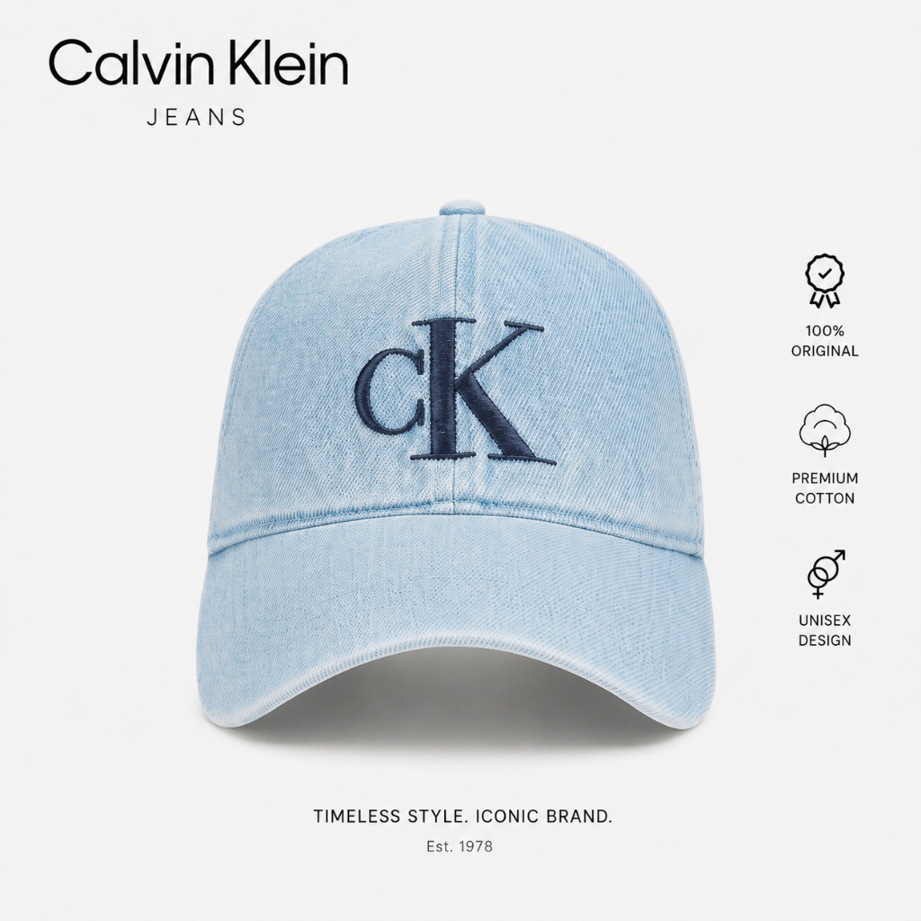 Topi Calvin Klein Unisex Topi Baseball Topi Sport Topi Outdoor Adjustable Nyaman Premium / topi cowo