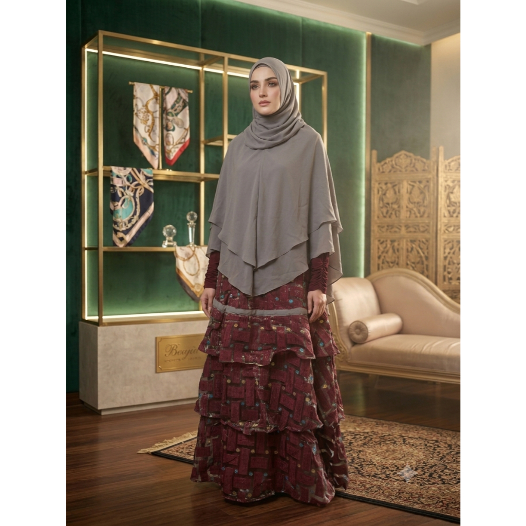 Gamis Cantik Bungas Diskon 50%