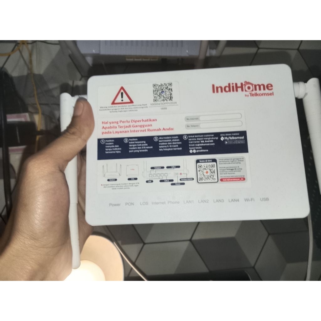 router indihome zte (misterybox) kabel