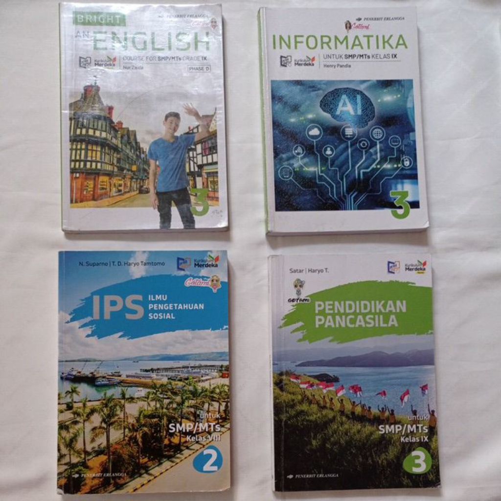 [Preloved] Buku SMP  Kelas 9 erlangga