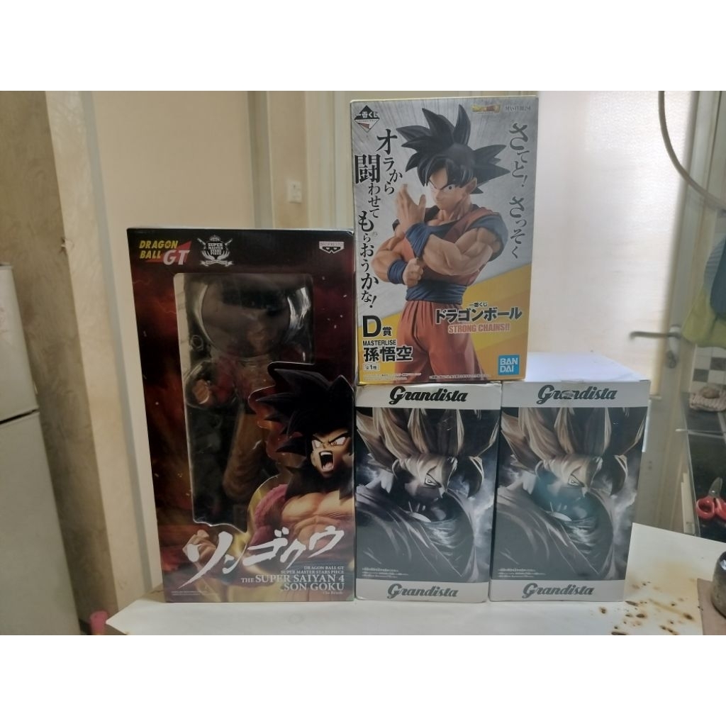 Icihiban kuji Goku Strong Chains,Smsp Goku Ss4 the Brush,Grandista Goku Ss