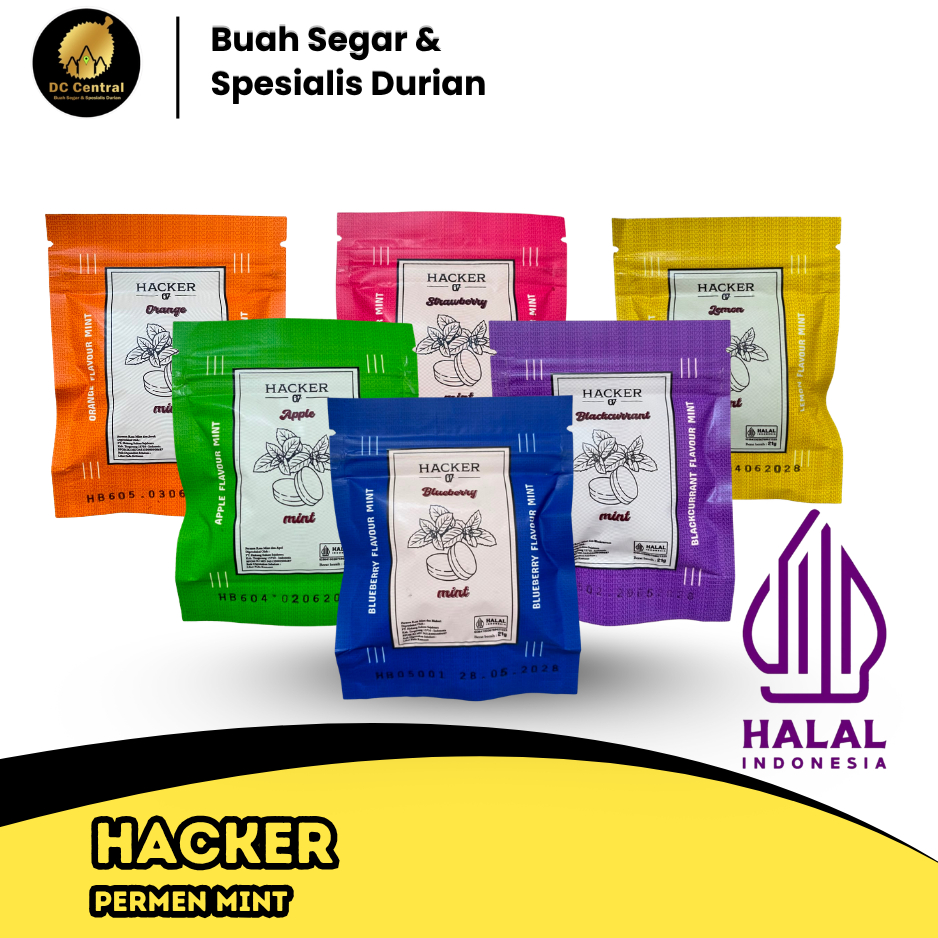 Hacker Permen Fresh Candy Varian Buah Mint Segar Praktis Halal Bpom