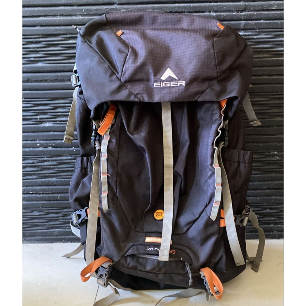 tas gunung 1989EIGER Rhin0s 60L