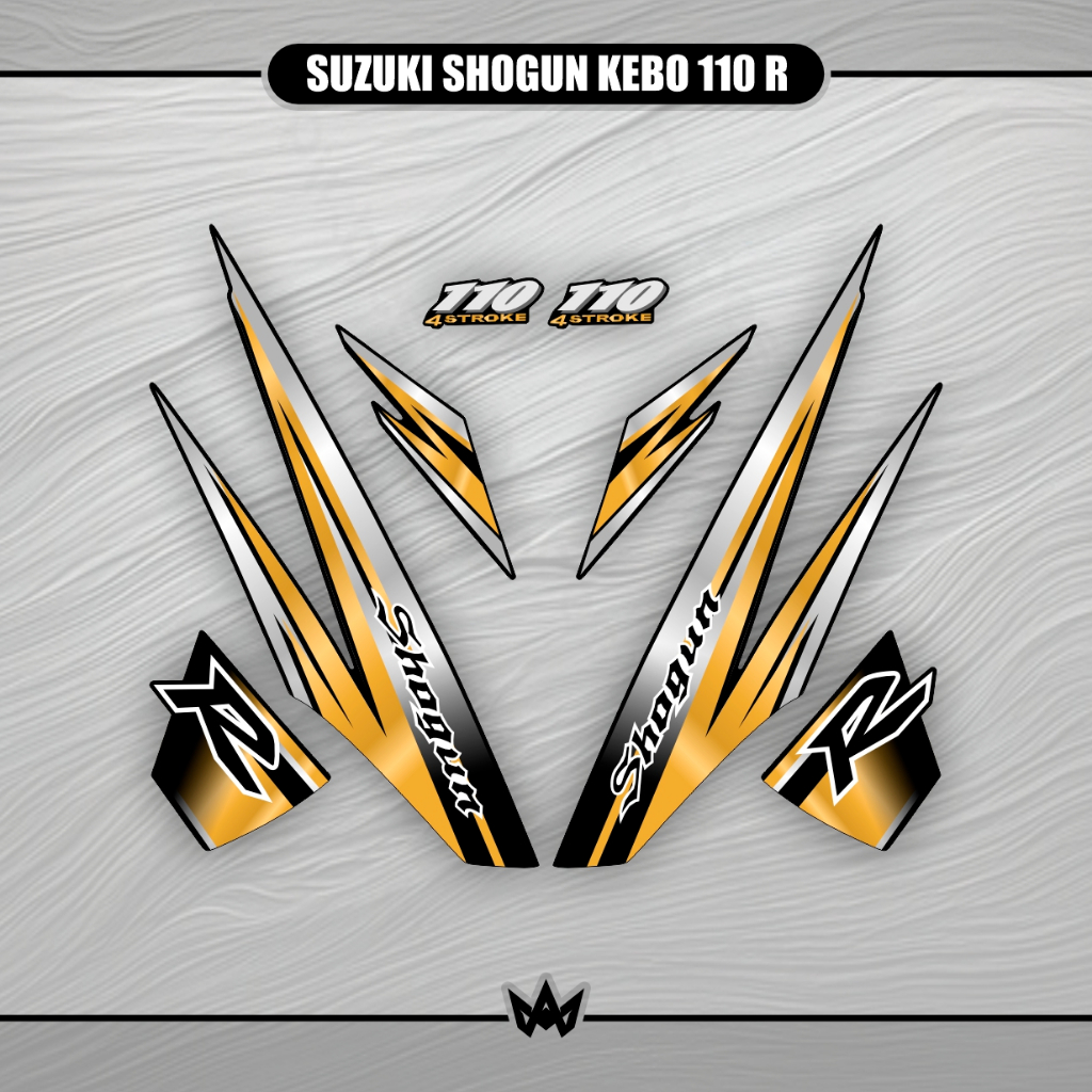 Striping Stiker Suzuki Shogun Kebo 110 R SH24c Sticker Decal Stripping Setriping Motor Suzuki Suzuki