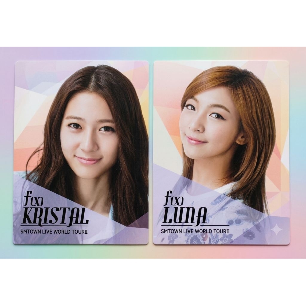 Kpop grup f(x) Krystal Luna SM Town Live World Tour 3 Photocard