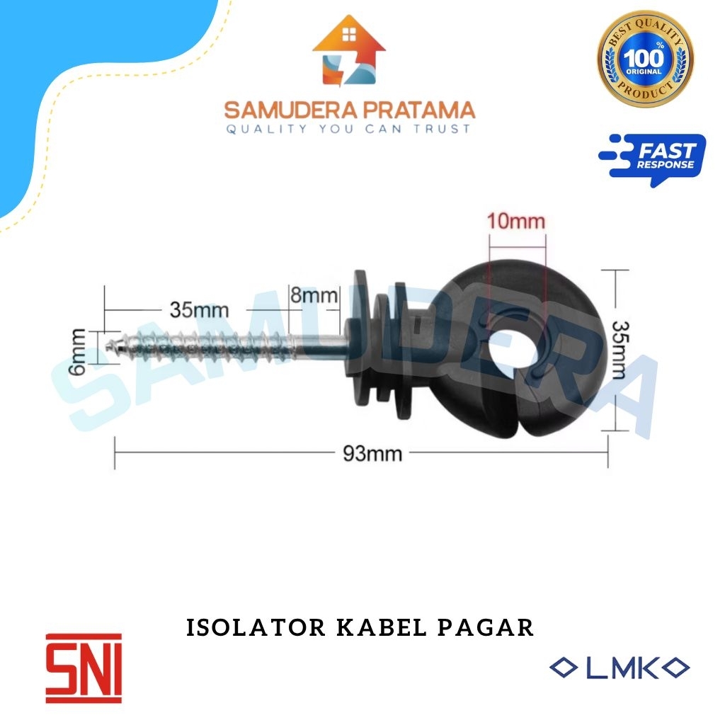 RING ISOLATOR PAGAR LISTRIK / PENAHAN KABEL PAGAR