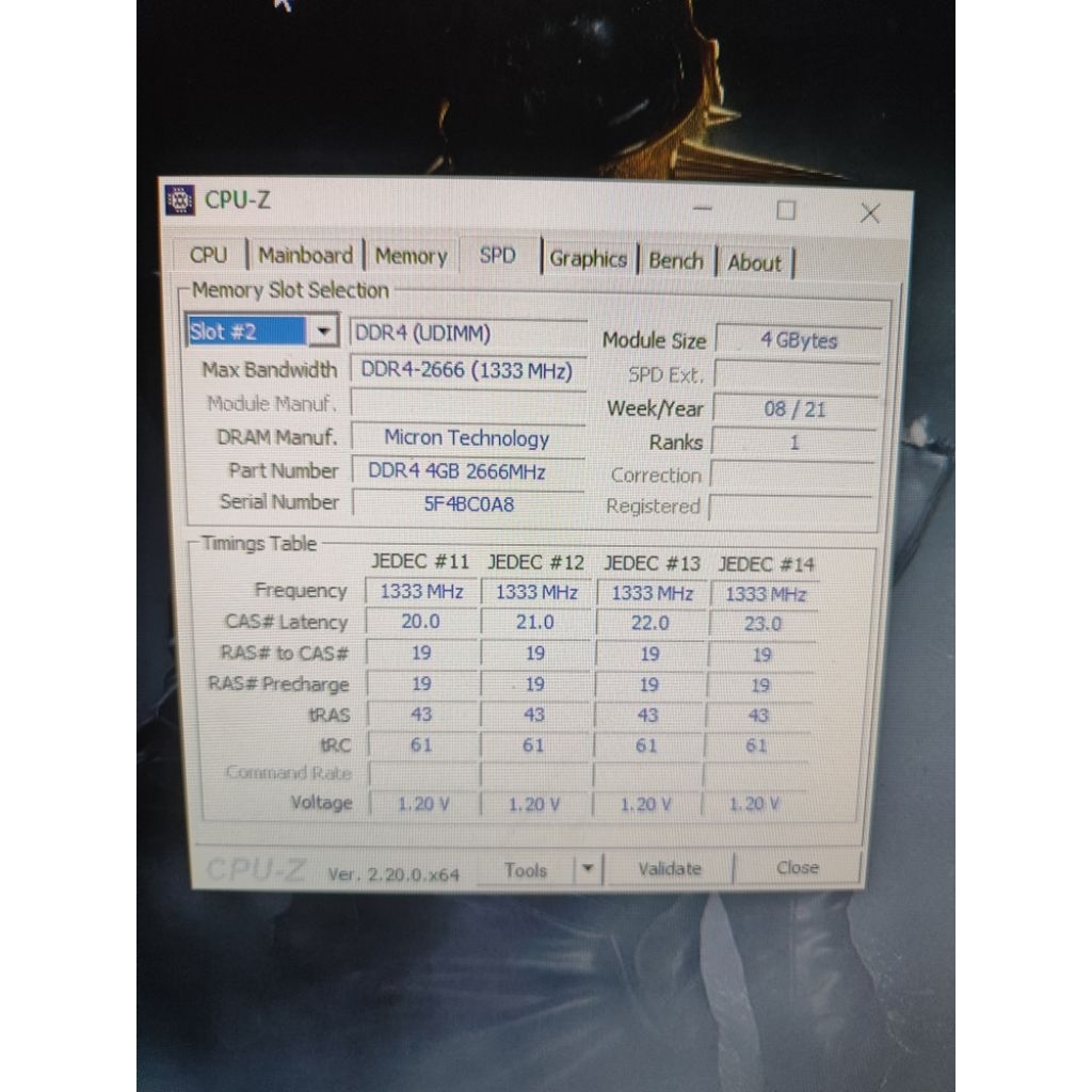 ram visipro 8gb kit ddr4