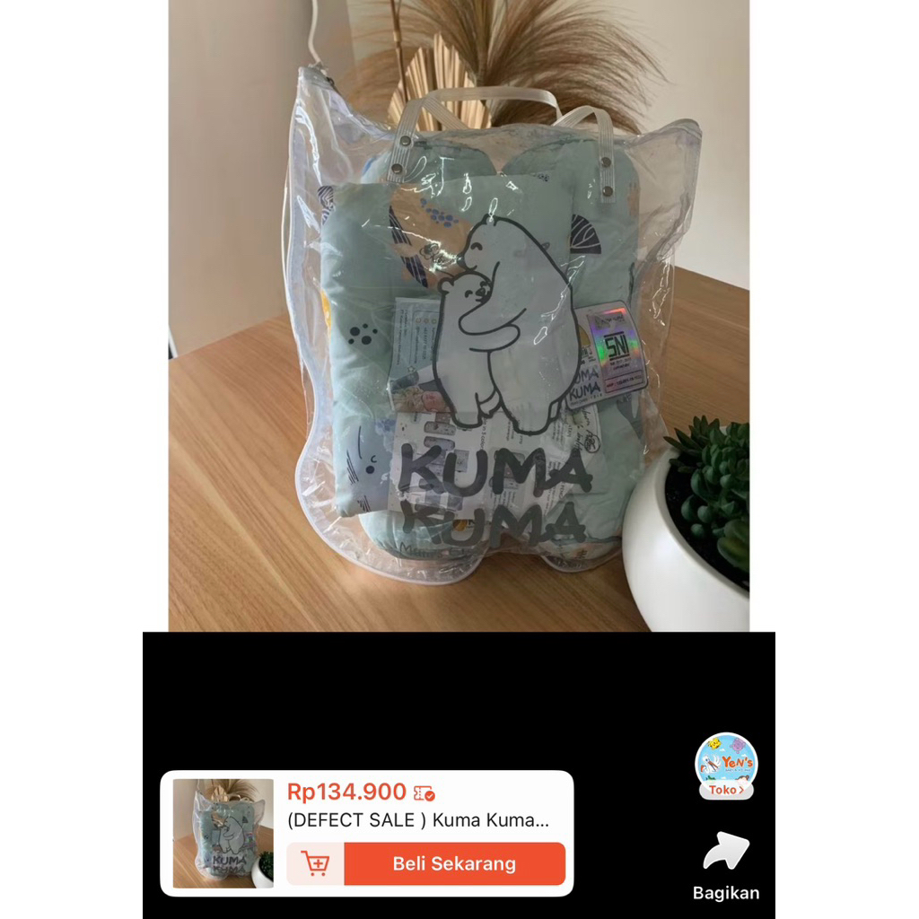 Preloved Kuma-kuma Bantal Bayi Guling Newborn