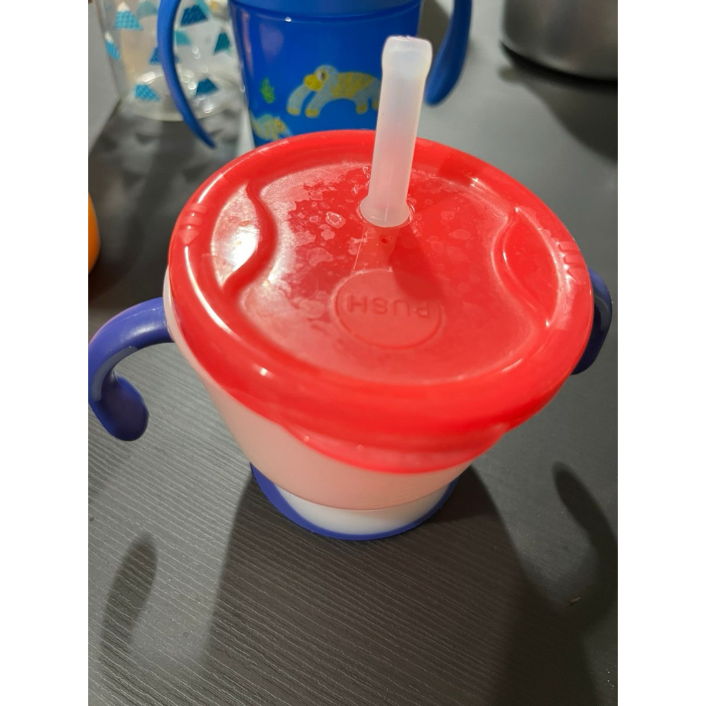 Richell Aq Cup De Mug Straw Training Mug 150ml Preloved