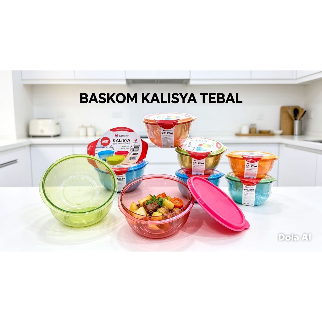 BASKOM KALISYA , baskom + tutup, baskom serbaguna , tahan panas