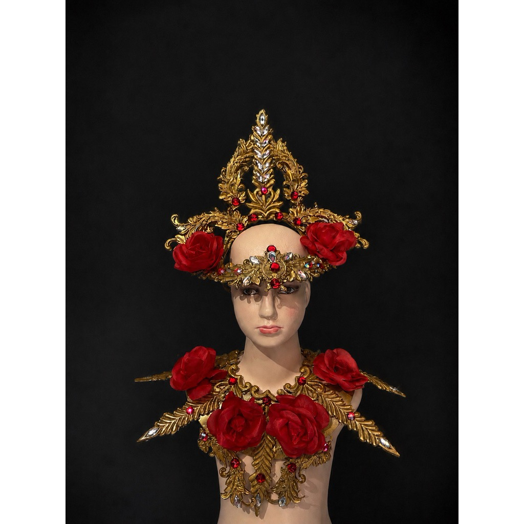 mahkota sayap aksesoris maskot karnaval